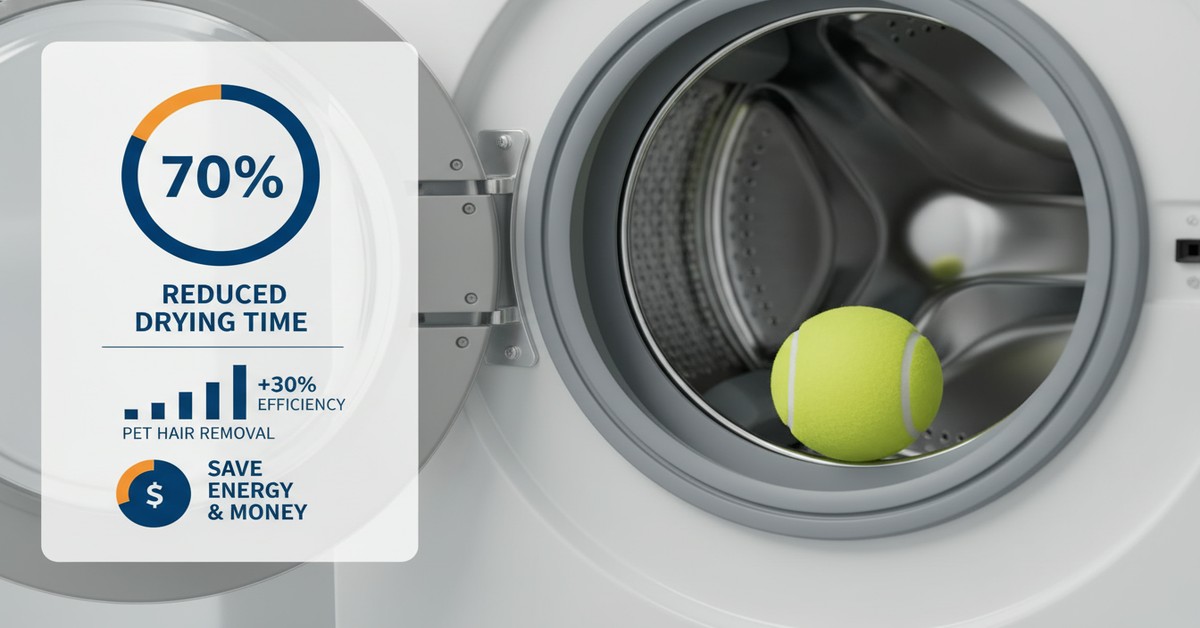 The Clever Reason Smart Pet Parents Put A Tennis Ball In Their Washing Machine.
