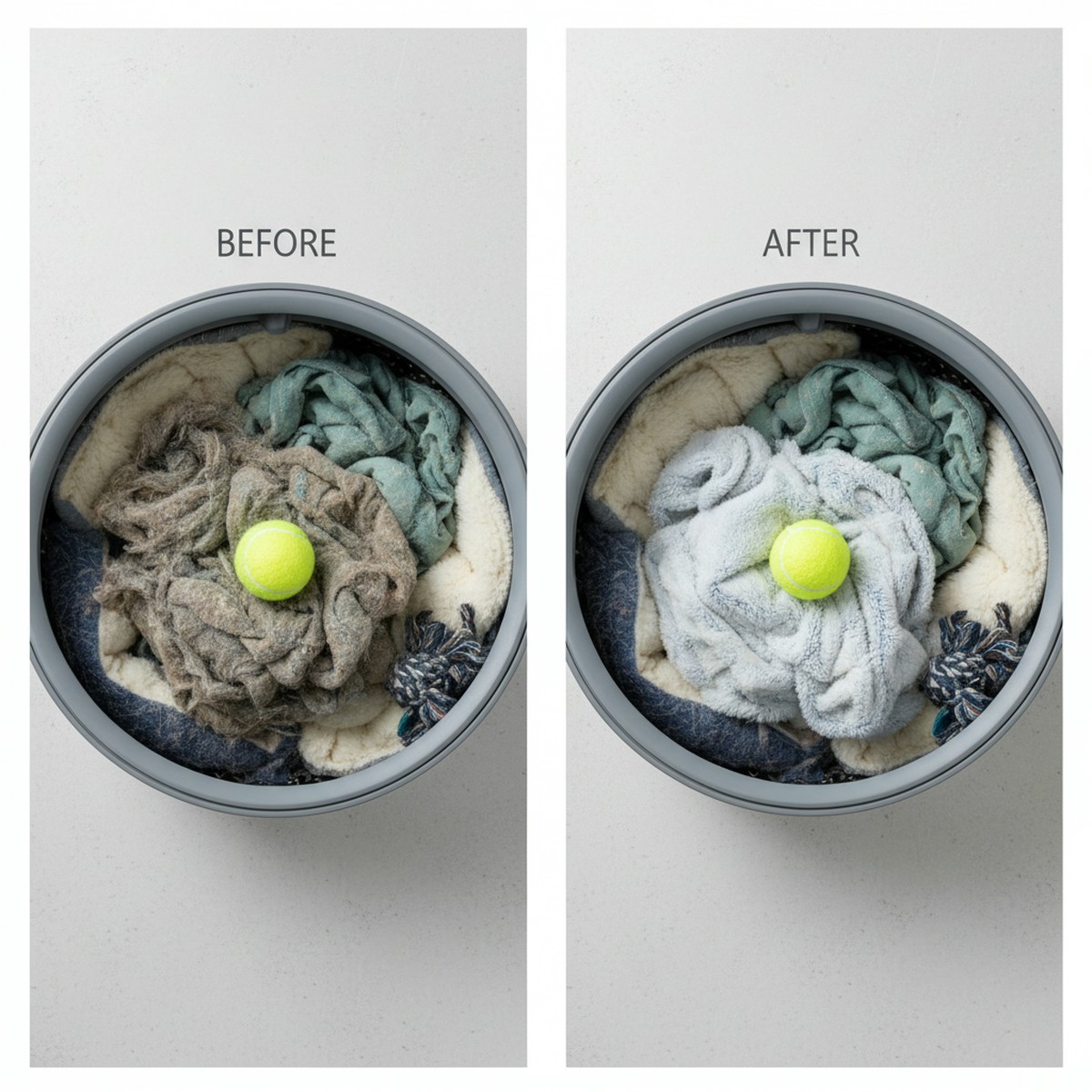 How a Tennis Ball Can Enhance Your Pet Laundry Routine